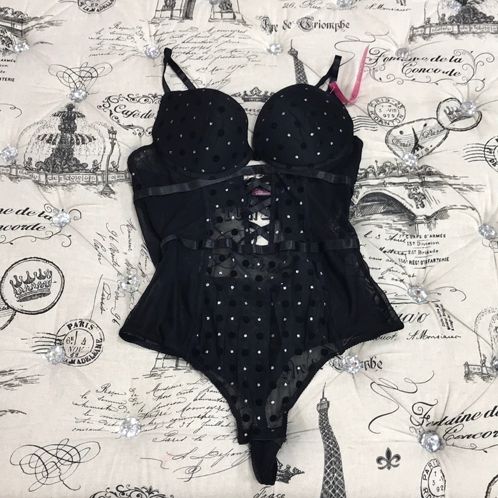 🎁 Black Fuchsia by Secret Lace Bodysuit